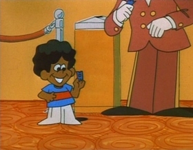 Screenshots from the 1974 Focus Design, Inc. cartoon Verb: That