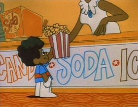 Screenshots from the 1974 Focus Design, Inc. cartoon Verb: That