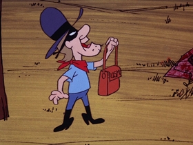 Screenshots from the 1974 DePatie Freleng cartoon Phony Express