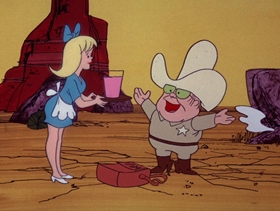 Screenshots from the 1974 DePatie Freleng cartoon Phony Express