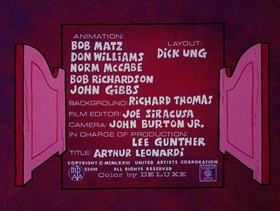 Screenshots from the 1974 DePatie Freleng cartoon Phony Express