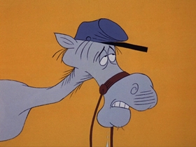 Screenshots from the 1974 DePatie Freleng cartoon Giddy Up Woe