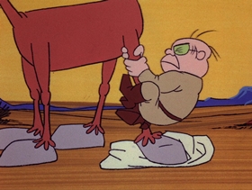 Screenshots from the 1974 DePatie Freleng cartoon Giddy Up Woe