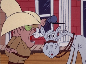Screenshots from the 1974 DePatie Freleng cartoon Gold Struck