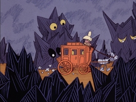 Screenshots from the 1974 DePatie Freleng cartoon Gold Struck