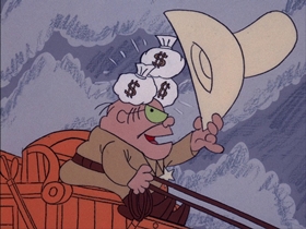 Screenshots from the 1974 DePatie Freleng cartoon Gold Struck
