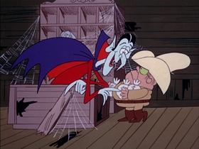 Screenshots from the 1974 DePatie Freleng cartoon Gold Struck