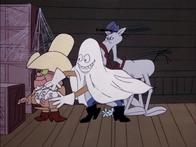 Screenshots from the 1974 DePatie Freleng cartoon Gold Struck