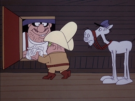Screenshots from the 1974 DePatie Freleng cartoon Gold Struck