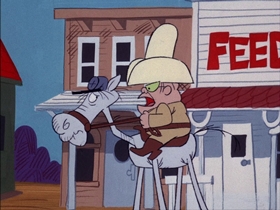 Screenshots from the 1974 DePatie Freleng cartoon Gold Struck