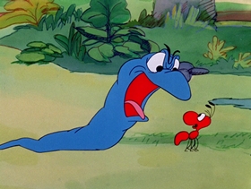 Screenshots from the 1974 DePatie Freleng cartoon Little Boa Peep