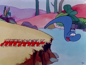 Screenshots from the 1974 DePatie Freleng cartoon Little Boa Peep