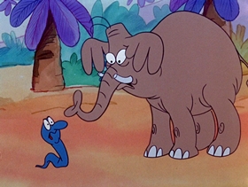 Screenshots from the 1974 DePatie Freleng cartoon Little Boa Peep