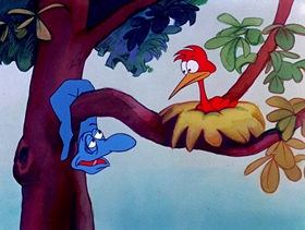 Screenshots from the 1974 DePatie Freleng cartoon Little Boa Peep