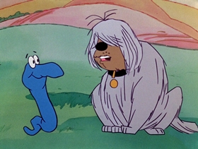 Screenshots from the 1974 DePatie Freleng cartoon Little Boa Peep