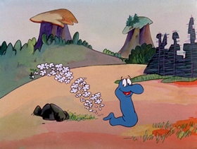 Screenshots from the 1974 DePatie Freleng cartoon Little Boa Peep