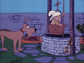 Screenshots from the 1974 DePatie Freleng cartoon As the Tumbleweed Turns
