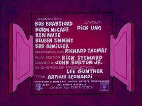 Screenshots from the 1974 DePatie Freleng cartoon As the Tumbleweed Turns