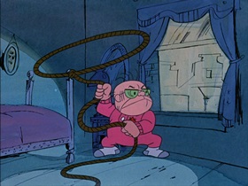 Screenshots from the 1974 DePatie Freleng cartoon The Badge and the Beautiful