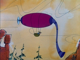 Screenshots from the 1974 DePatie Freleng cartoon Big Beef at the O.K. Corral