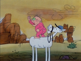 Screenshots from the 1974 DePatie Freleng cartoon Big Beef at the O.K. Corral