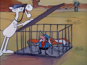 Screenshots from the 1974 DePatie Freleng cartoon Big Beef at the O.K. Corral