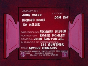 Screenshots from the 1974 DePatie Freleng cartoon Big Beef at the O.K. Corral