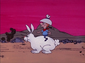 Screenshots from the 1974 DePatie Freleng cartoon Strange on the Range