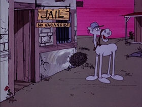 Screenshots from the 1974 DePatie Freleng cartoon Strange on the Range