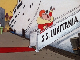 Screenshots from the 1974 DePatie Freleng cartoon Pink Aye