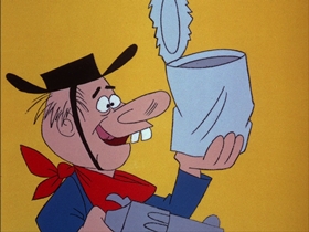 Screenshots from the 1974 DePatie Freleng cartoon Mesa Trouble