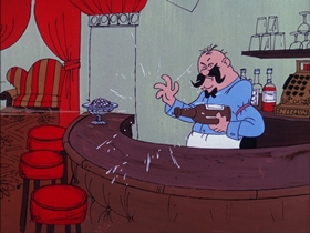 Screenshots from the 1974 DePatie Freleng cartoon Saddle Soap Opera