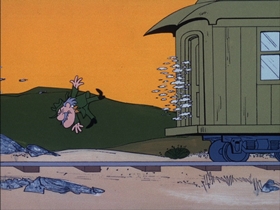 Screenshots from the 1974 DePatie Freleng cartoon Saddle Soap Opera