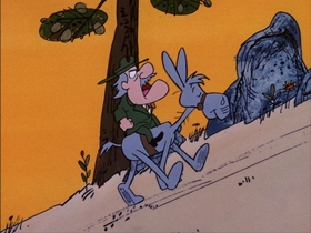 Screenshots from the 1974 DePatie Freleng cartoon Saddle Soap Opera