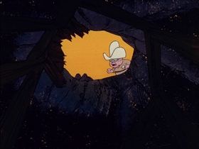 Screenshots from the 1974 DePatie Freleng cartoon Saddle Soap Opera