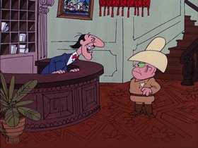 Screenshots from the 1974 DePatie Freleng cartoon Saddle Soap Opera