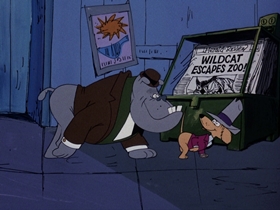 Screenshots from the 1974 DePatie Freleng cartoon The Dogfather