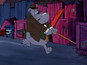 Screenshots from the 1974 DePatie Freleng cartoon The Dogfather