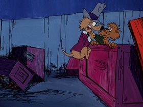 Screenshots from the 1974 DePatie Freleng cartoon The Dogfather