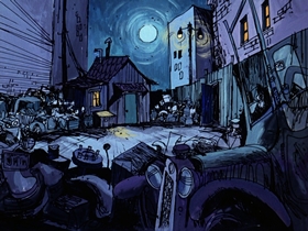 Screenshots from the 1974 DePatie Freleng cartoon The Dogfather