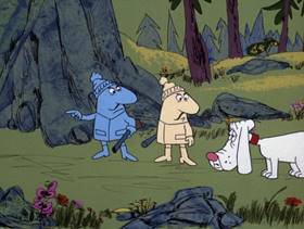 Screenshots from the 1974 DePatie Freleng cartoon Trail of the Lonesome Pink