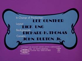 Screenshots from the 1974 DePatie Freleng cartoon The Goose That Laid a Golden Egg