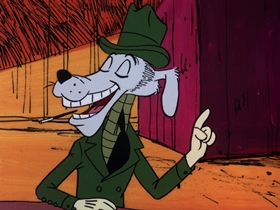 Screenshots from the 1974 DePatie Freleng cartoon Heist and Seek