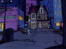 Screenshots from the 1974 DePatie Freleng cartoon Heist and Seek