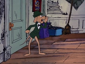 Screenshots from the 1974 DePatie Freleng cartoon Heist and Seek