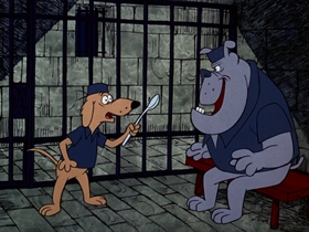 Screenshots from the 1974 DePatie Freleng cartoon The Big House Ain