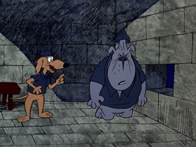 Screenshots from the 1974 DePatie Freleng cartoon The Big House Ain