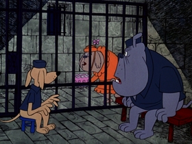Screenshots from the 1974 DePatie Freleng cartoon The Big House Ain