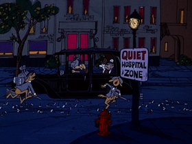 Screenshots from the 1974 DePatie Freleng cartoon The Big House Ain