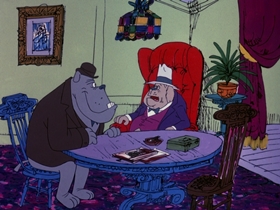Screenshots from the 1974 DePatie Freleng cartoon Mother Dogfather